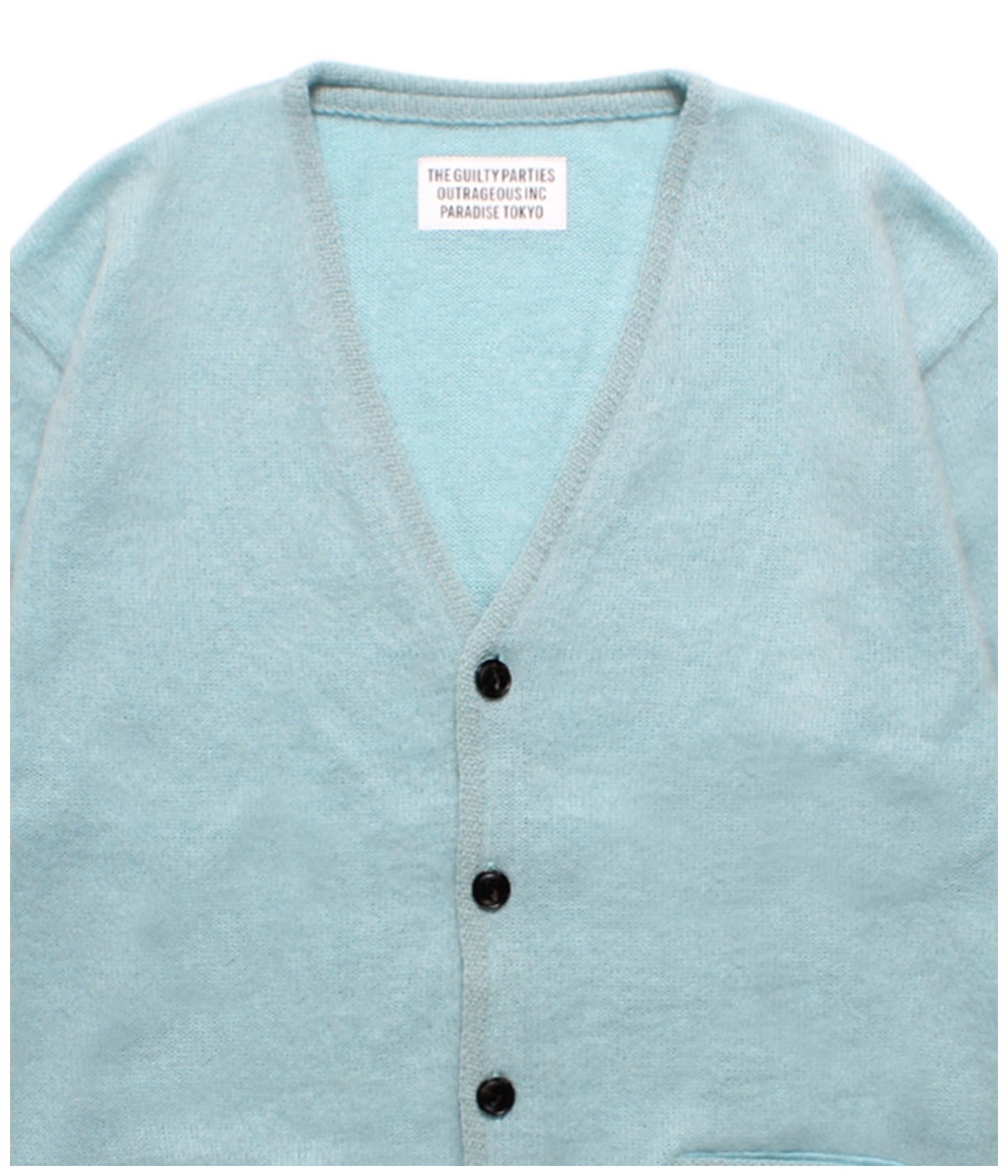 MOHAIR KNIT CARDIGAN (TYPE-1)【BLUE】｜WACKO MARIA｜MELTING POT