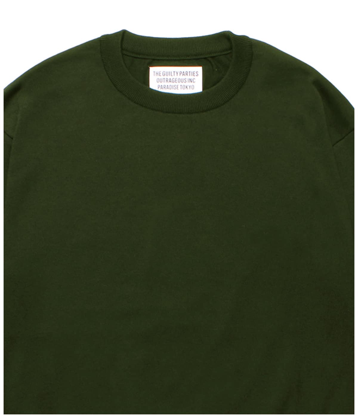 COTTON KNIT CREW NECK SWEATER (TYPE-1)【KHAKI】｜WACKO MARIA