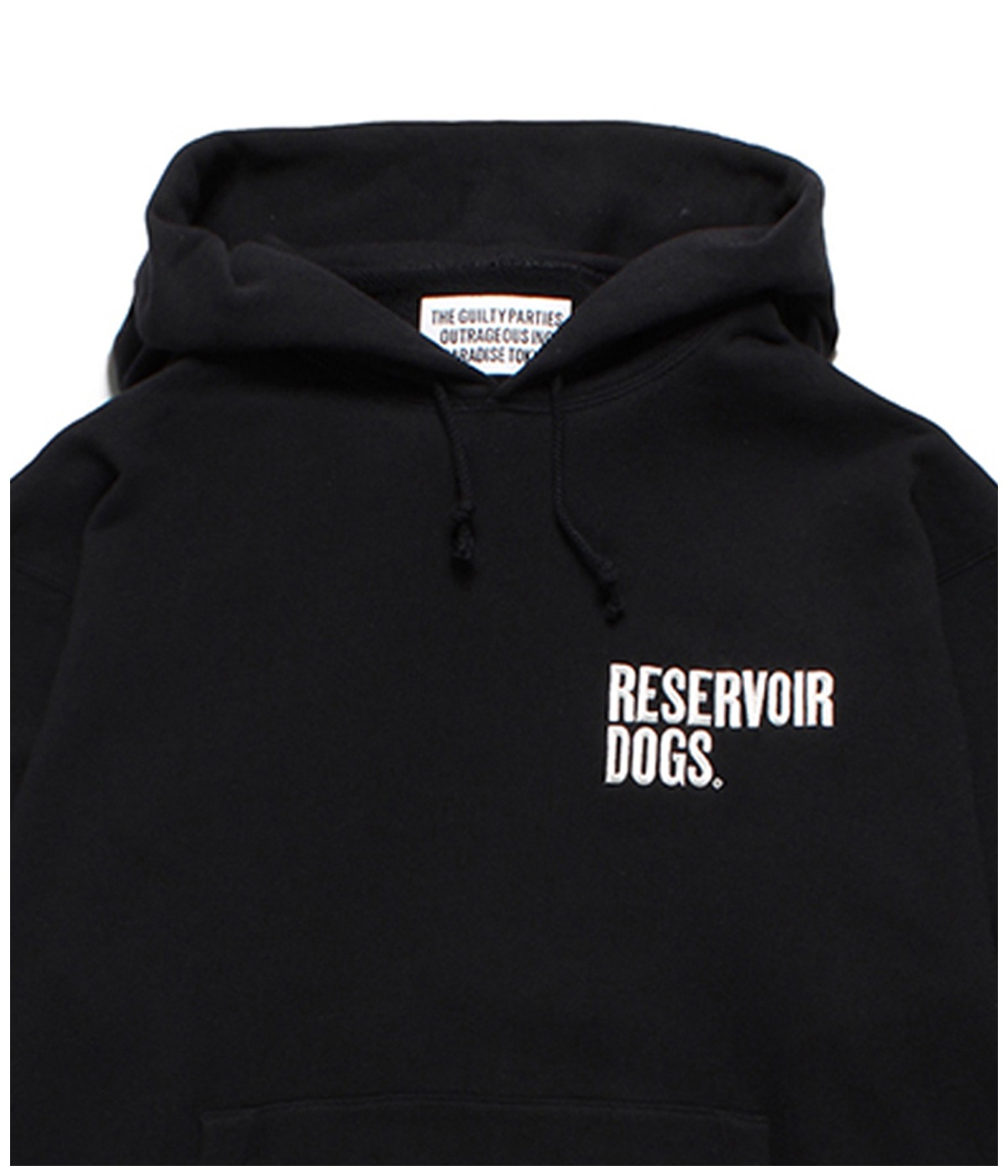 RESERVOIR DOGS / MIDDLE WEIGHT PULLOVER HOODED SWEAT SHIRT【BLACK