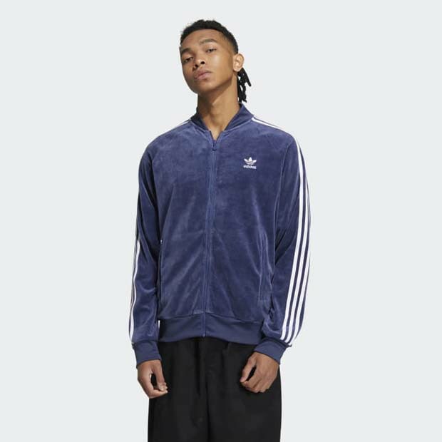 ベロア トラックジャケット テックインディゴ｜アパレル,ジャージ