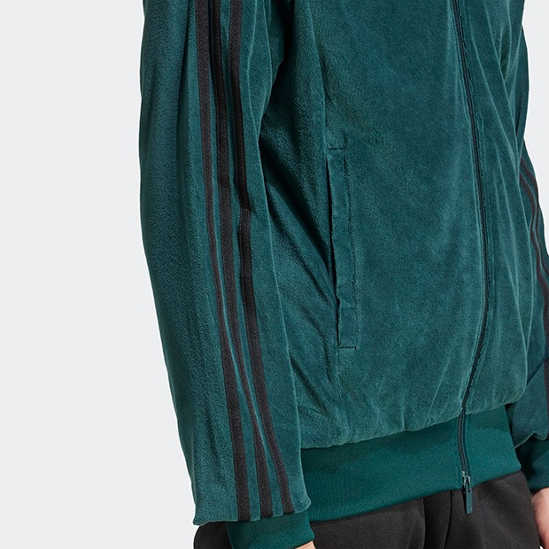 アディカラー SST ベロア トラックトップ オーロラアイビー ｜アパレル