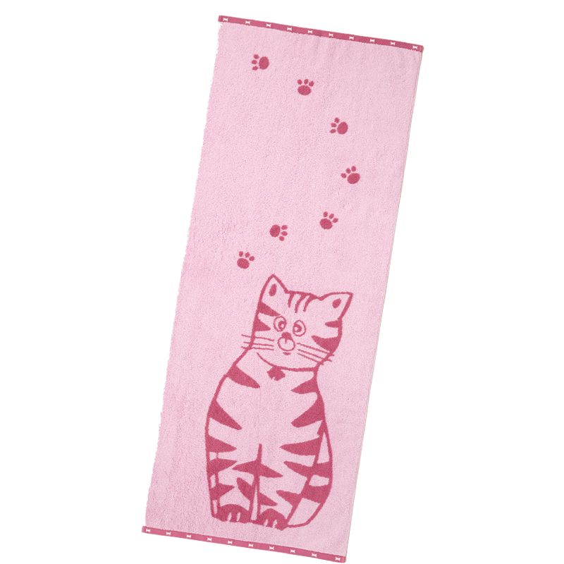 コンパクトバスタオル 【おとぼけネコ】 ＼今治のタオル／の作品情報