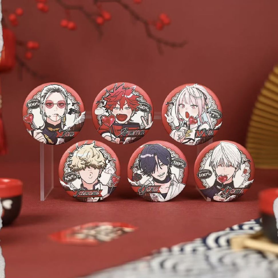 8/7〆】75㎝缶バッジ（ランダム） 漫画シリーズ 極楽街 BilibiliGoods