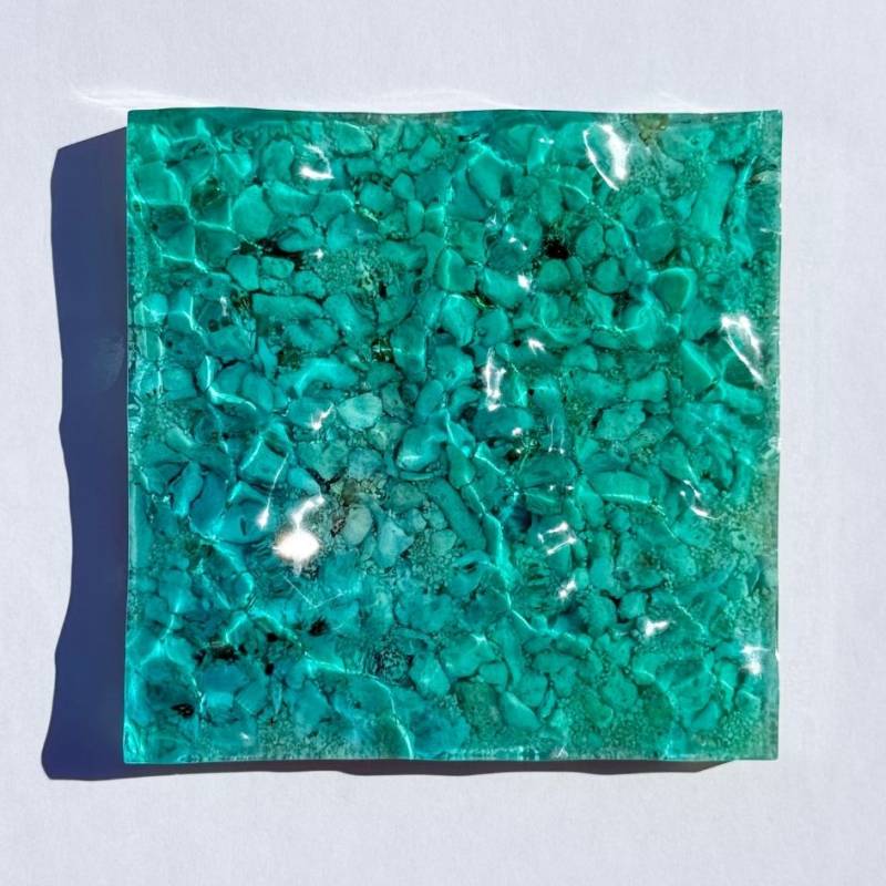 4 ocean mold art】 ～100×100×15mm～ エポキシレジン作品 エポキシ