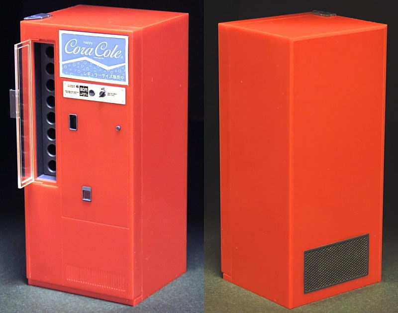 1/12スケール 瓶ジュース自販機 ミニチュア プラモデル (ピンクタンク