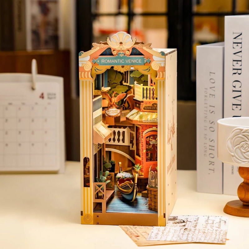 ROBOTIME Rolife DIYブックヌックシリーズ ミニチュアハウスキット