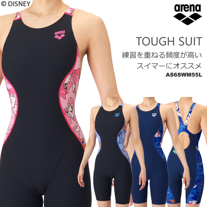 レディース 競泳練習用水着 arena アリーナ DISNEY おしゃれキャット