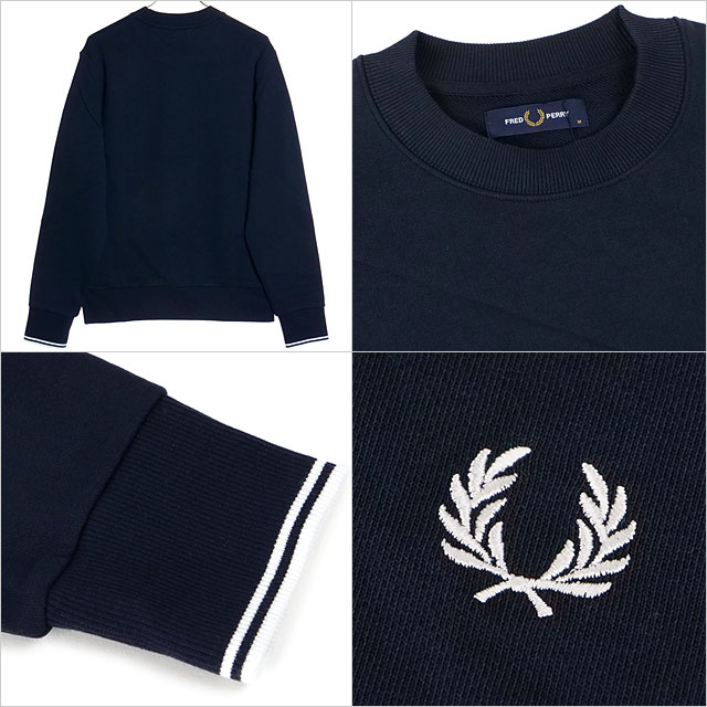 フレッドペリー FRED PERRY クルーネック スウェットシャツ [M7535-248