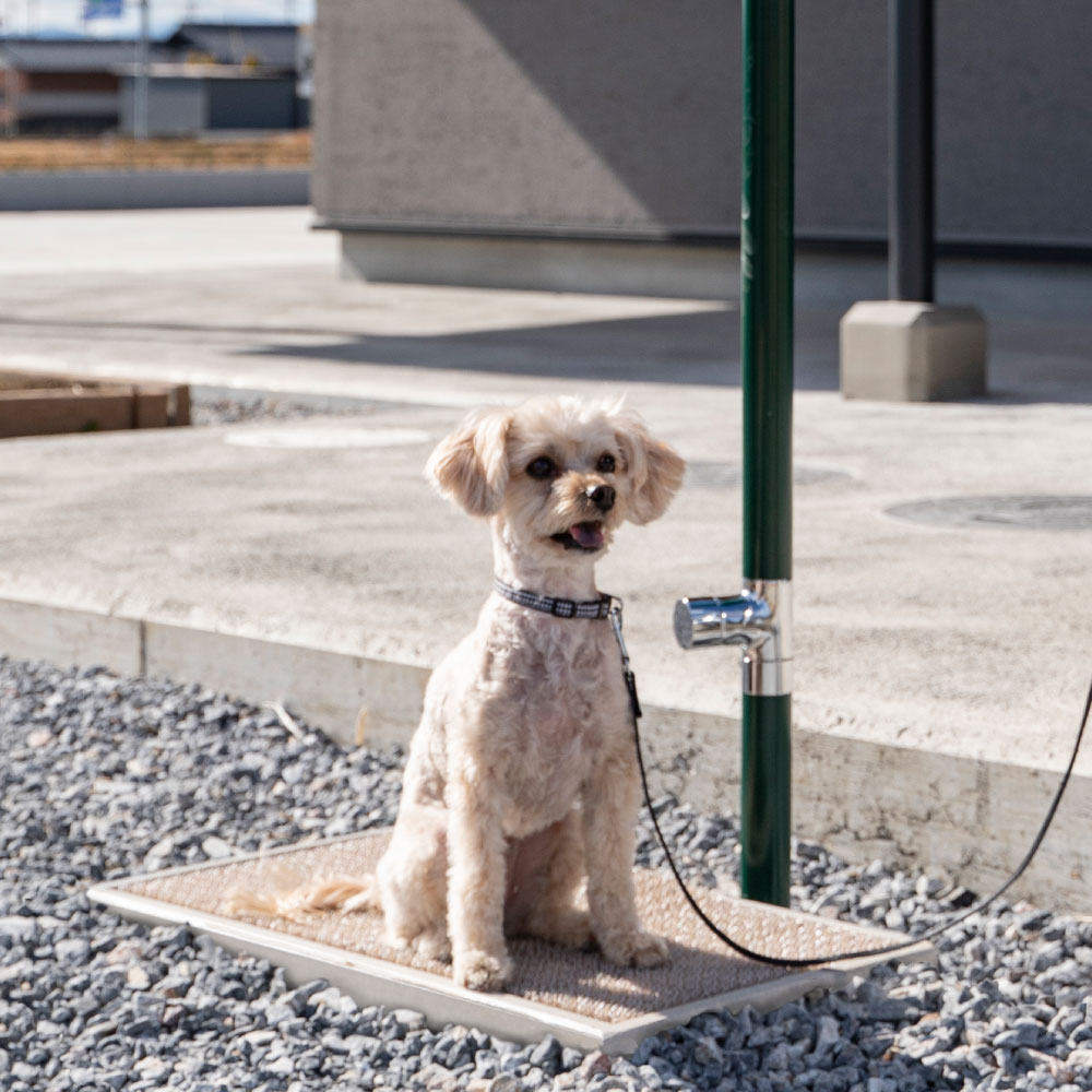 スクエアワイドG17 ホワイト｜レジンコンクリート製のおしゃれな水栓