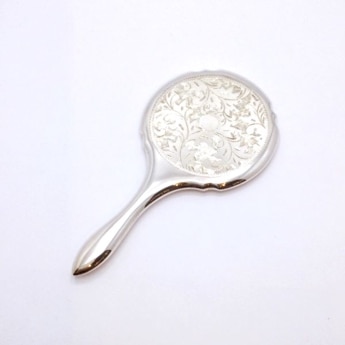 銀製 手鏡 無地 中 | 宮本商行オンラインショップ : 銀製品 宮内庁御用達