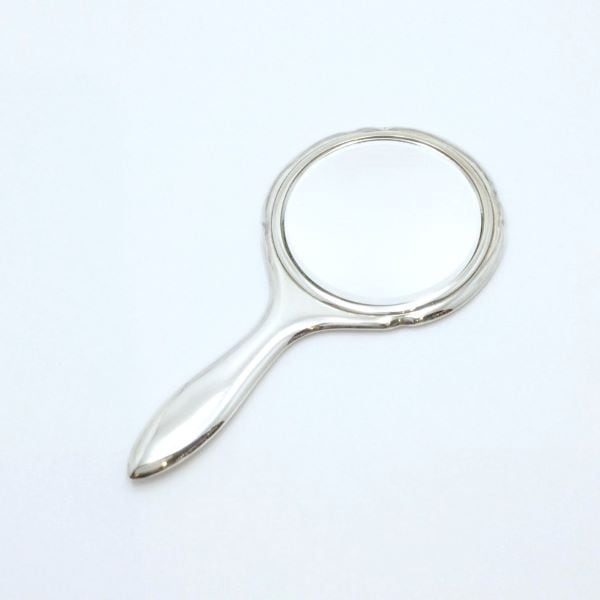 宮下期ナンバーナインNUMBER (NINE) 本革 円形ミラー手鏡