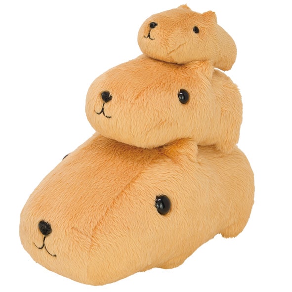 カピバラさん 3段のすのすぬいぐるみ|【ぬいぐるみのセキグチ