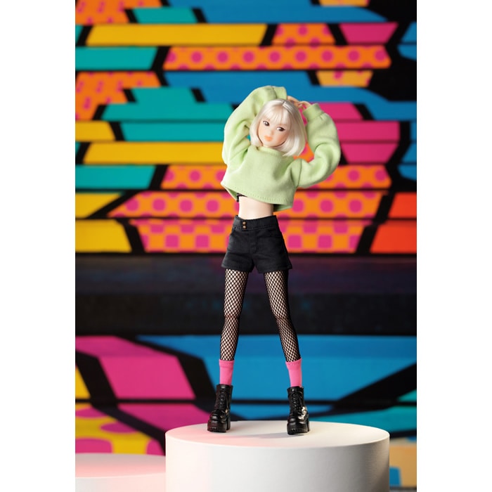 ≪モモコドール≫momokoDOLL GIRL POP lime cat|【ぬいぐるみの