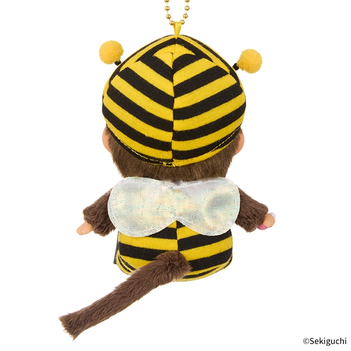 モンチッチ 顔でかSSキーチェーン ミツバチ|【ぬいぐるみのセキグチ