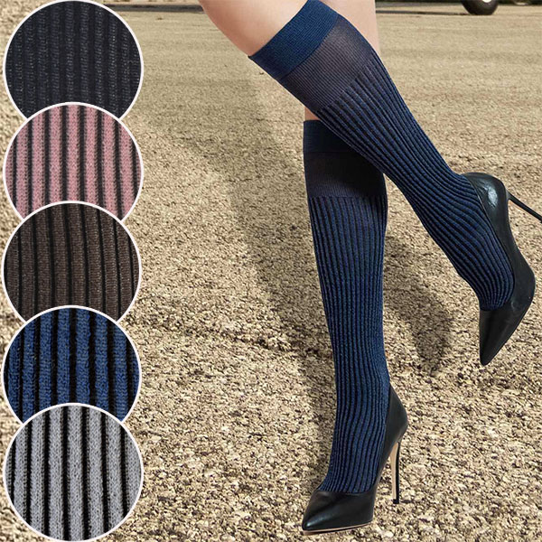 イタリア インポート ブランド 柄ニーハイソックス TRASPARENZE PRAGA