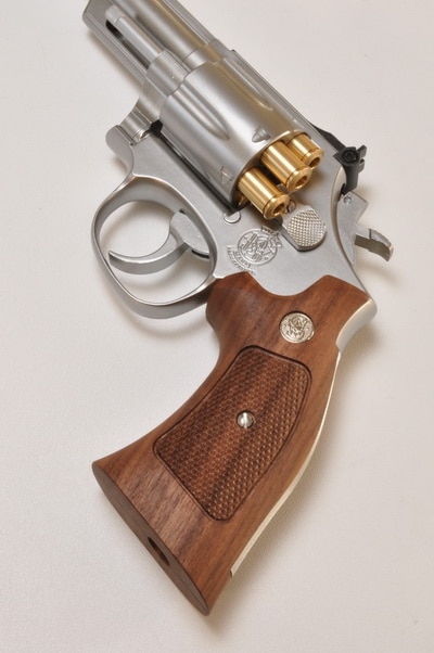 CAROM・マルイパイソン用木グリップ /ウォルナット・オーバースクエア