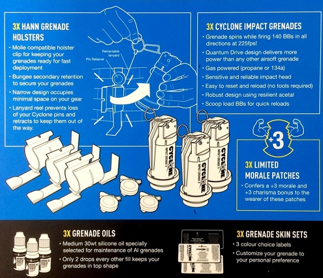 サイクロン クラッシュ・インパクト・グレネード 3個コンプリート