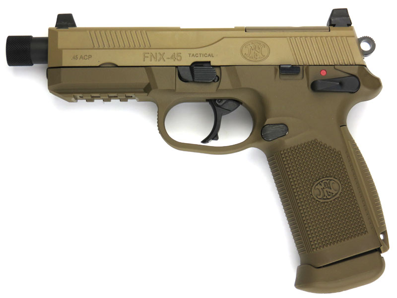 サイバーガン ガスブローバック FNX-45 Tactical Pistol FDE | ガス