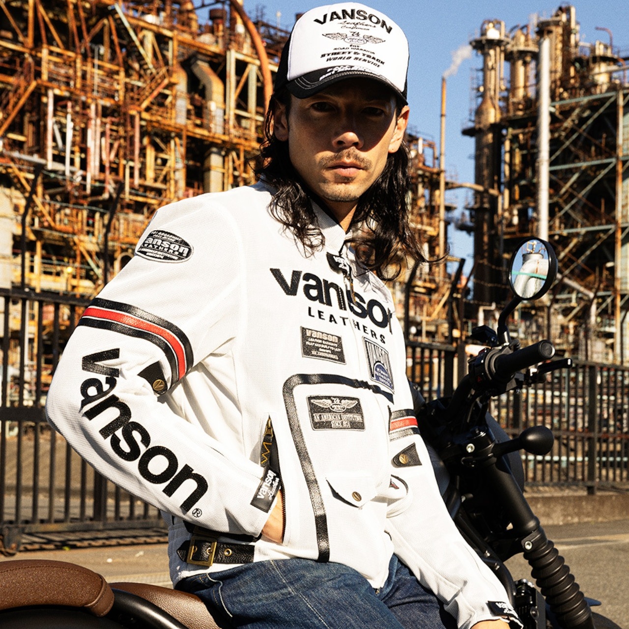 VANSON バンソン メッシュライダースジャケット（VS25105S