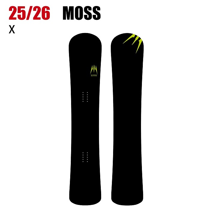 2026 MOSS モス X エックス 25-26 ボード板 スノーボード