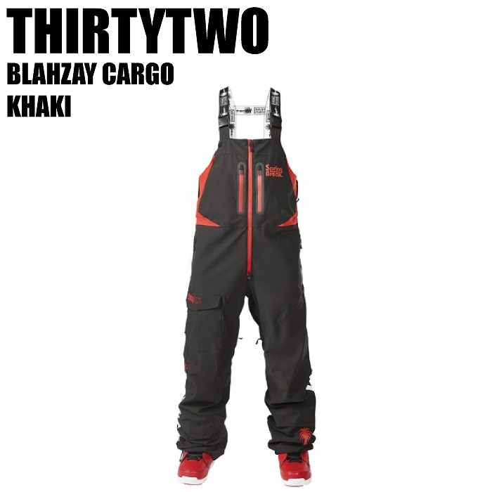THIRTYTWO サーティーツー 23-24 SPRINGBREAK BIB RED/BLACK