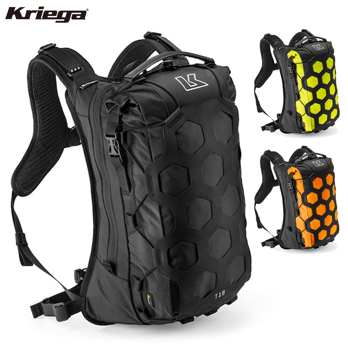 クリーガ TRAIL18 バックパック Kriega TRAIL18 Backpack｜モーター