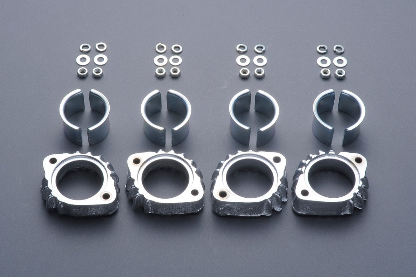 Z1/Z2 後期型 4本出しマフラー用フランジセット 8mm穴 '76-'80 Z750