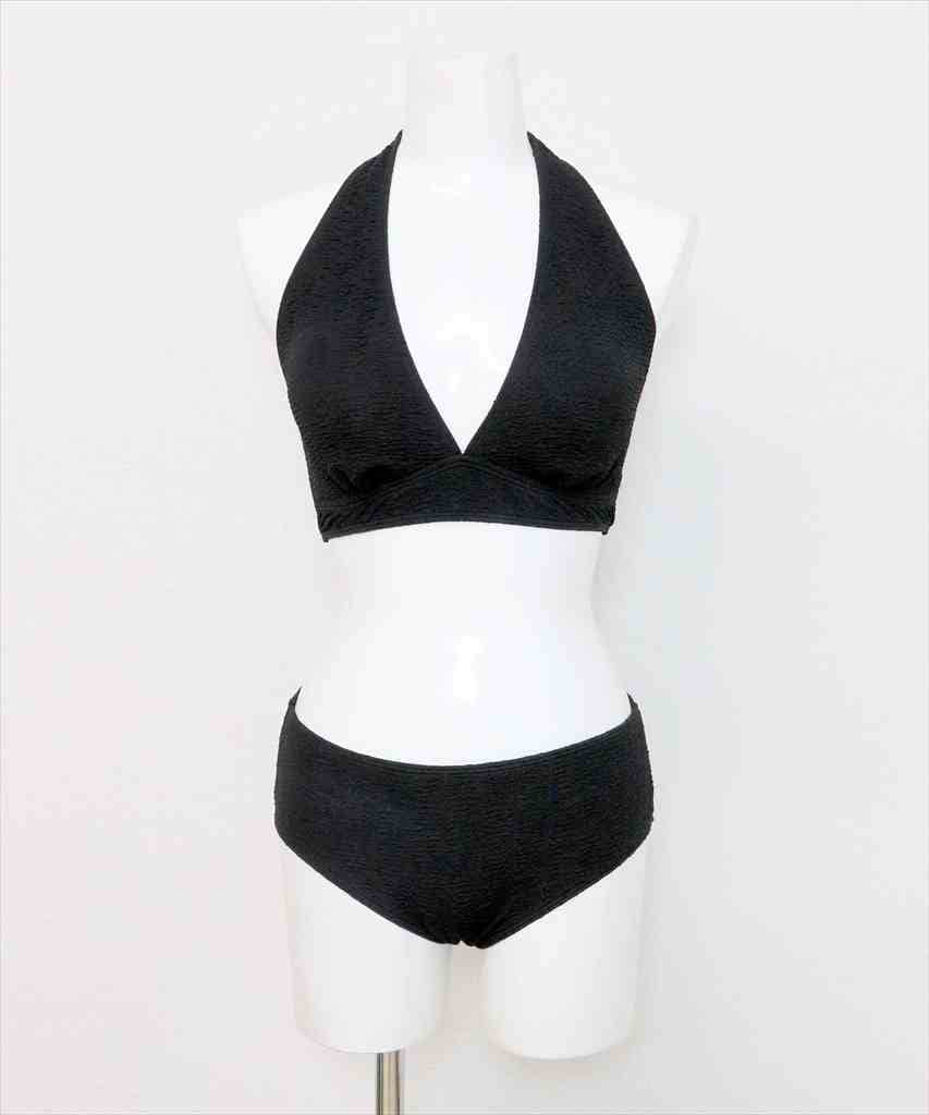 OSYAREVO公式｜ビジューストラップ ホルターネック ビキニ 水着