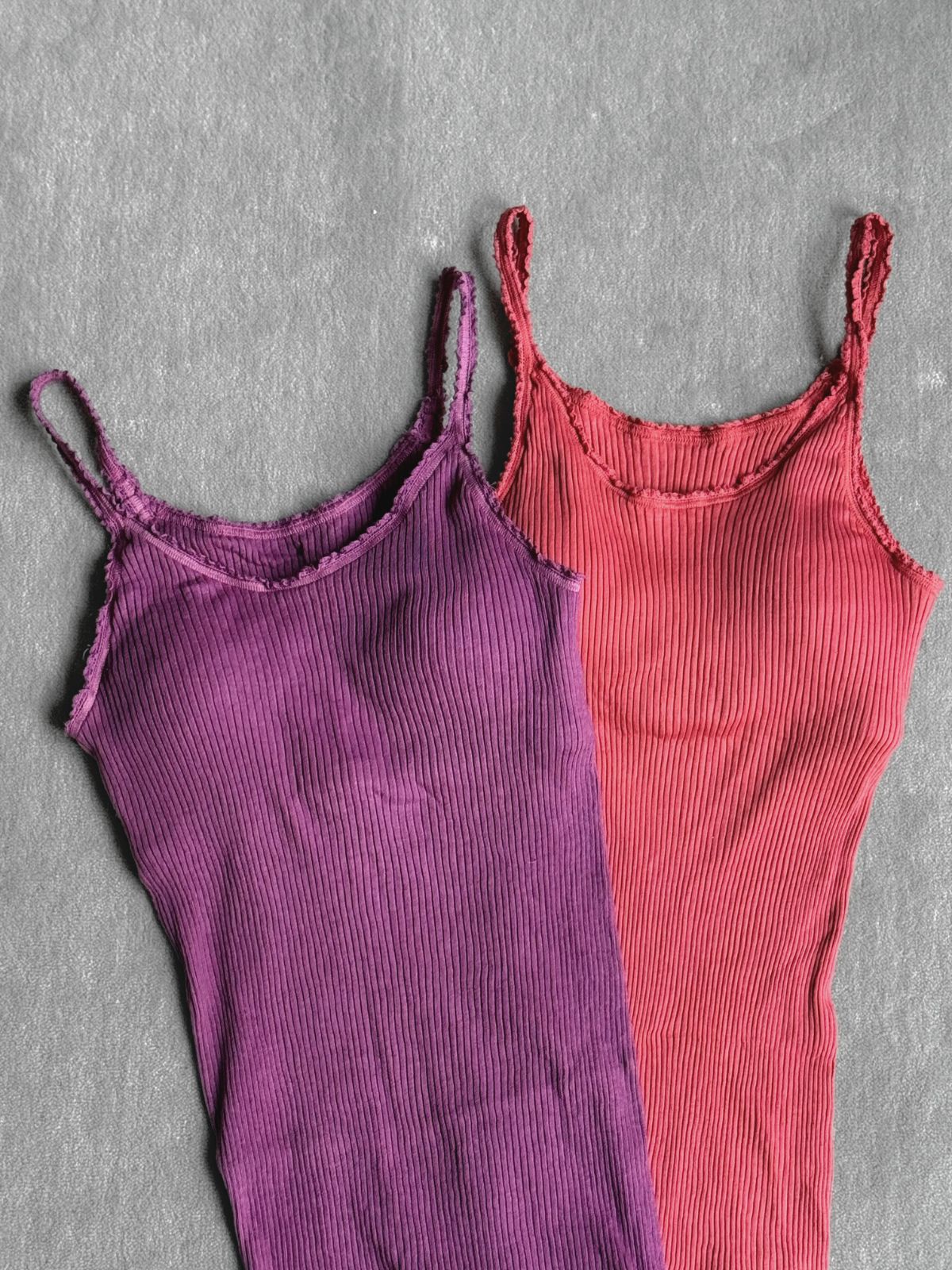 残りわずか】草木染めナナリブカップ付きキャミ＆ショーツ※種類により