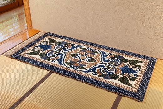 yumi2810 鍋島段通 50x50cm yumi2810 鍋島段通 50x50cm 鍋島緞通吉島家