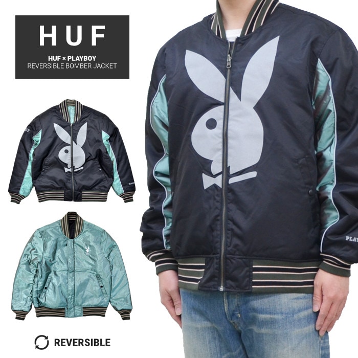 HUF × PLAYBOY ハフ × プレイボーイ ジャケット REVERSIBLE BOMBER