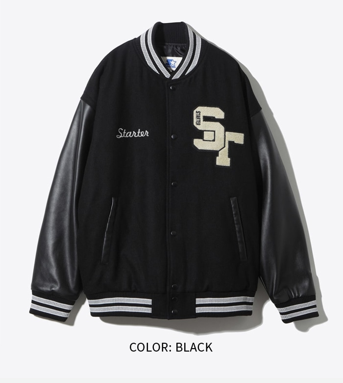 STARTER スターター フェイクメルトンジャケット スタジャン
