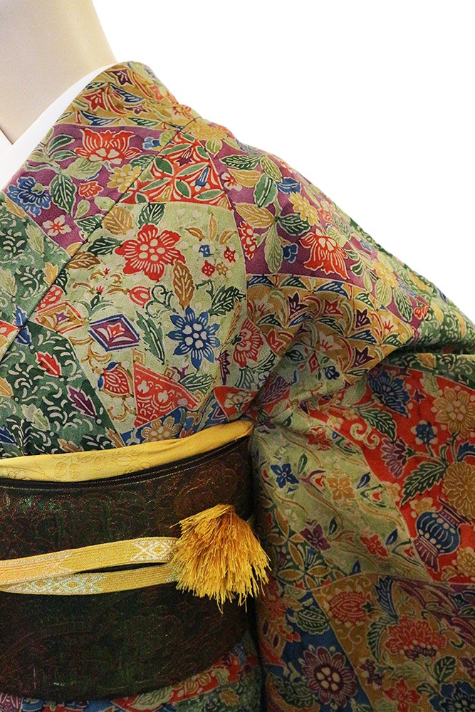 正絹小紋「紅型 割付更紗総柄」 | 種類から探す,小紋 | きものサロン