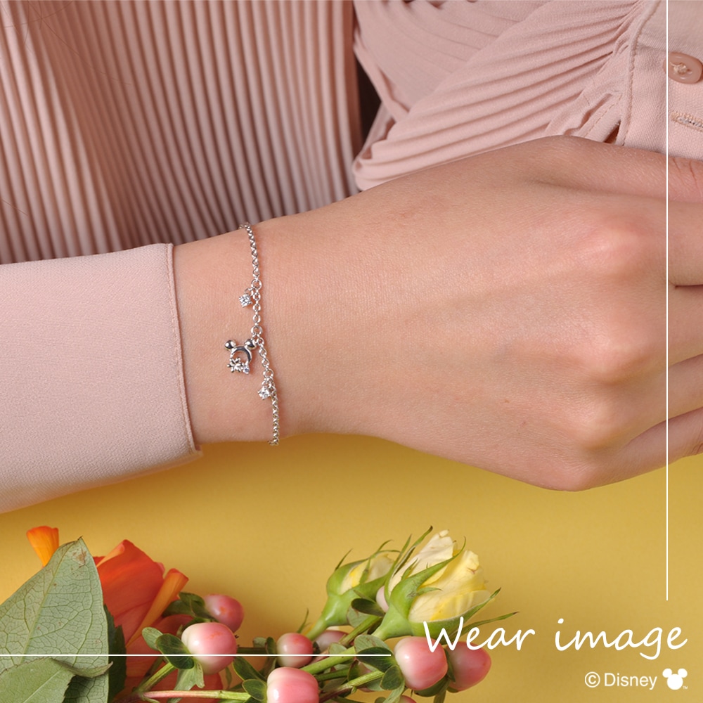 ディズニー] ミッキー / シルバー キュービックジルコニア