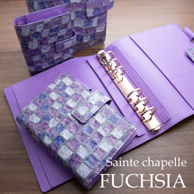 ASHFORD×NAGASAWA システム手帳 サントシャペル 【フクシア】ローズ