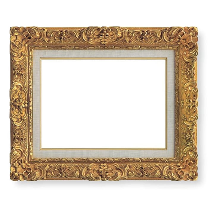アウトレット】 油絵額縁 7821/ダークゴールド F0号（180×140mm） 前面