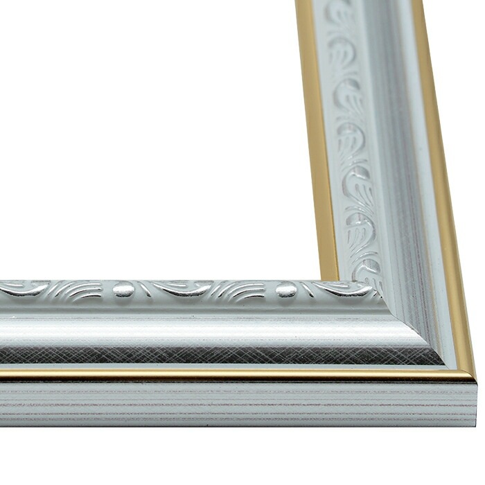 横長額縁 9557/シルバー 500×300mm 前面UVカットアクリル仕様 - 額縁