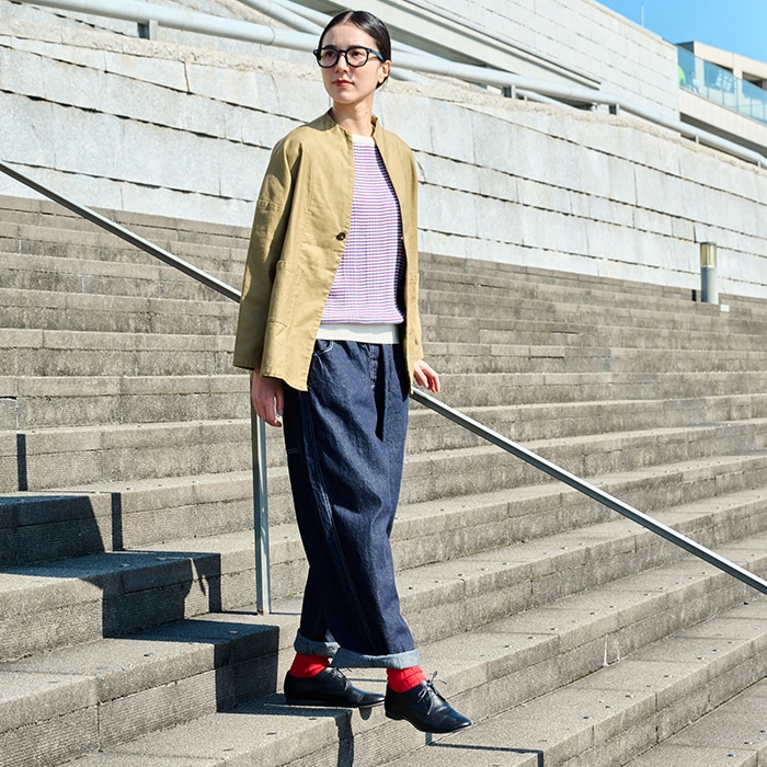 予約】NARU(ナル) 8ozムラデニム ノッポパンツ 641800BE | 2026春夏