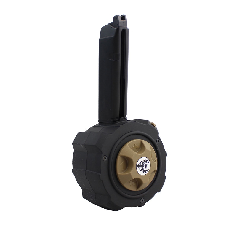 HFC Glockシリーズ用 145連ガスドラムマガジン | エアガンパーツ