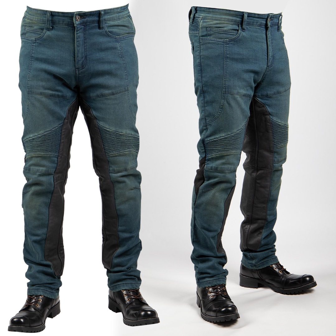 バイク 【S・2XLサイズ登場！】カップ付きデニムパンツ メンズ[DP-41V