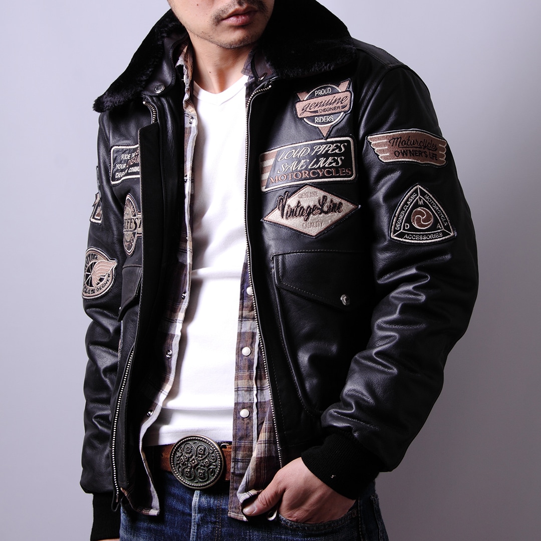 バイク ヴィンテージフライトレザージャケット[16WJ-10] ウェア,メンズ