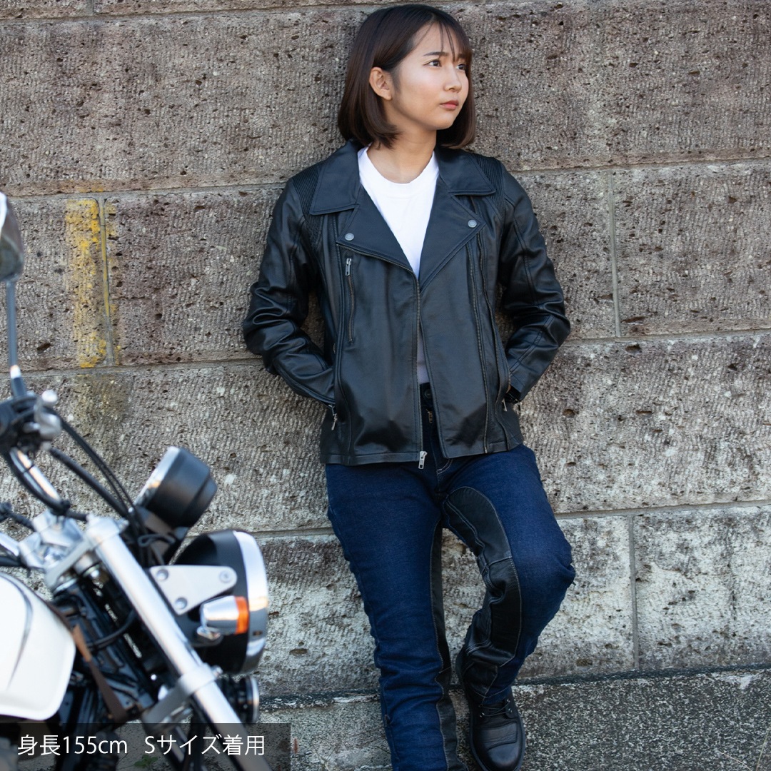 バイク レディースレザージャケット[FR20SJ-10A] ウェア,レディース
