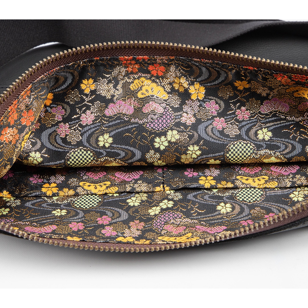 バイク 花山レザーボディバッグ[W-105K] 花山,カジュアルバッグ