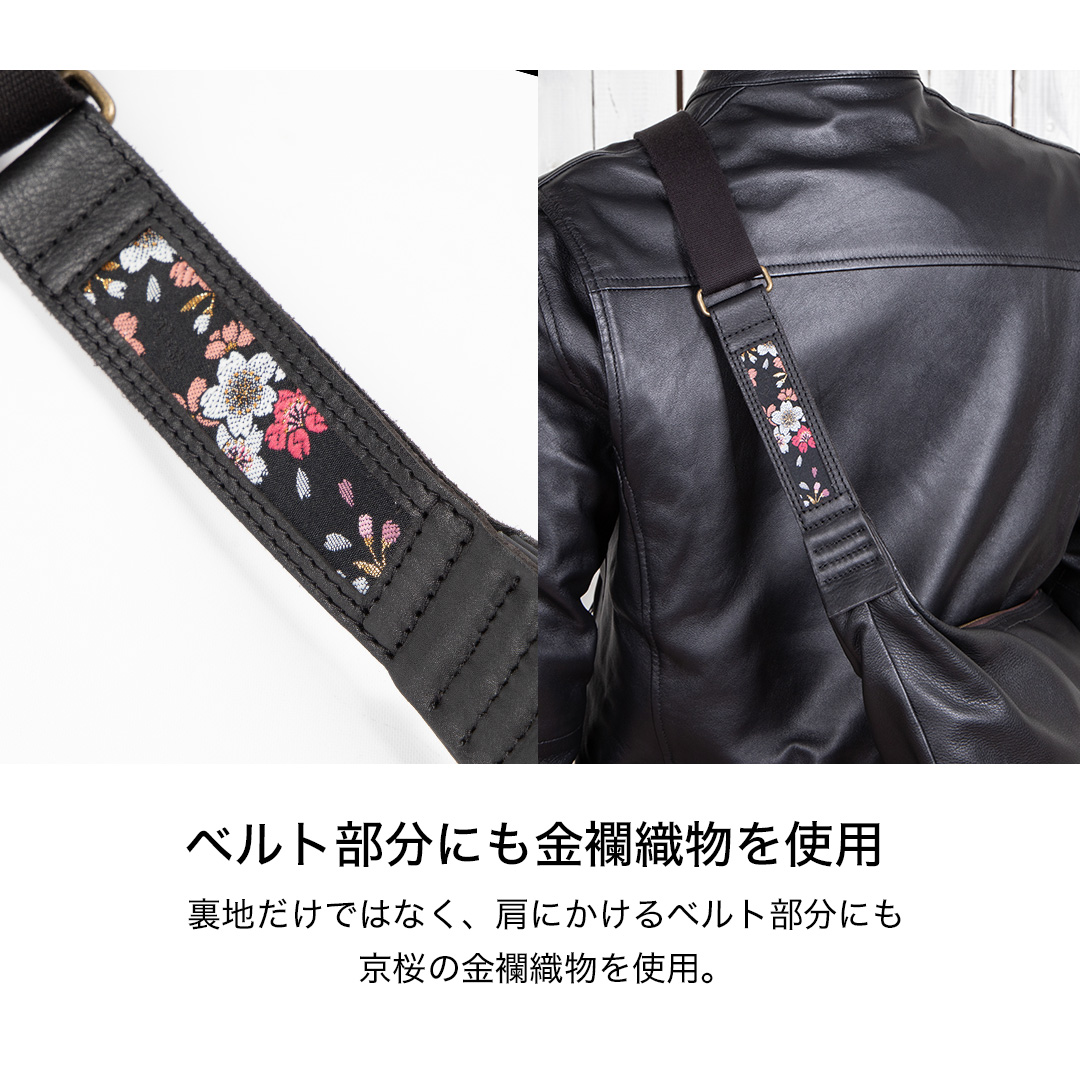 バイク 花山レザーボディバッグ[W-105K] 花山,カジュアルバッグ