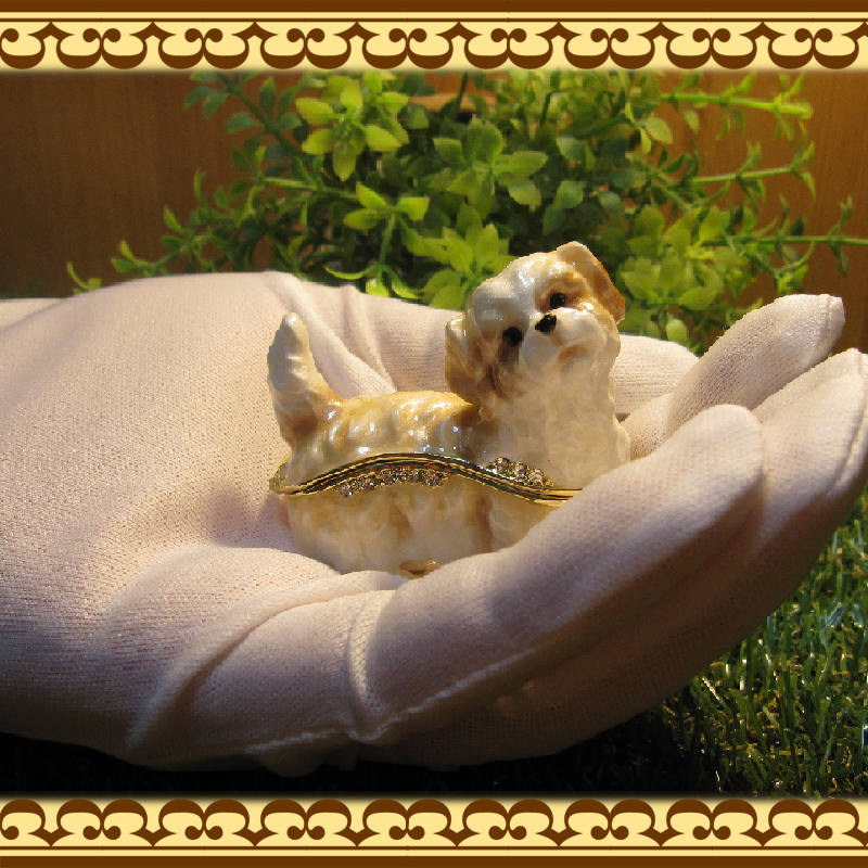 DAUMクリスタル 犬の置物 約10cm Daum France 犬クリスタル置物 Daum