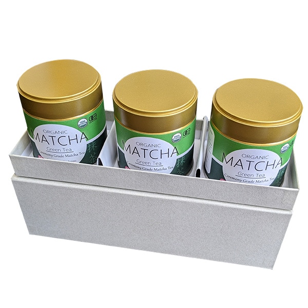 大塚製茶】オーガニック抹茶30g缶×3本 箱入