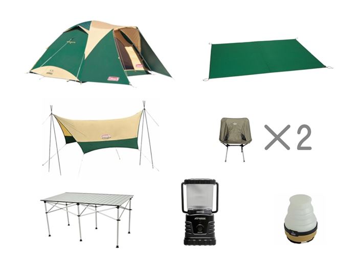 キャンプセットライト＜2名様用＞ | キャンプ用品レンタル店【New