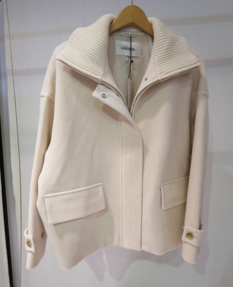 COCODEAL リブカラーウール混コート 75619351|apricot online shop