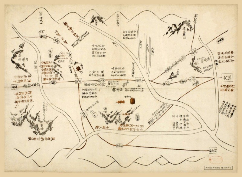 東京国立博物館所蔵 関ヶ原合戦布陣図のデスクマット | 雑貨・おもちゃ