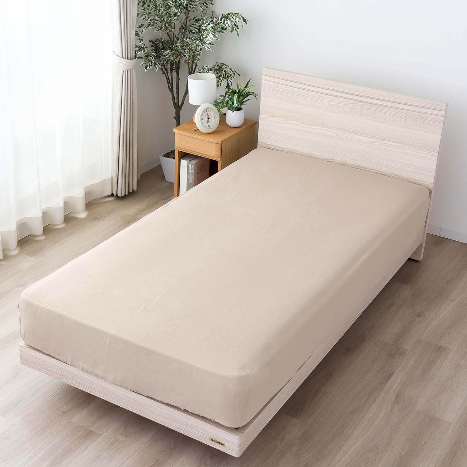 SEK抗菌防臭加工 ベッドシーツ 二重ガーゼ 無地 テンポ | 布団・寝具